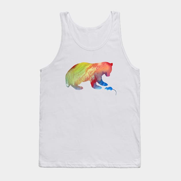 Bear and mouse Tank Top by TheJollyMarten